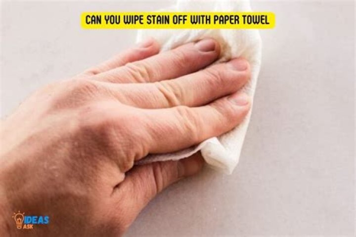 Are you supposed to wipe off stain