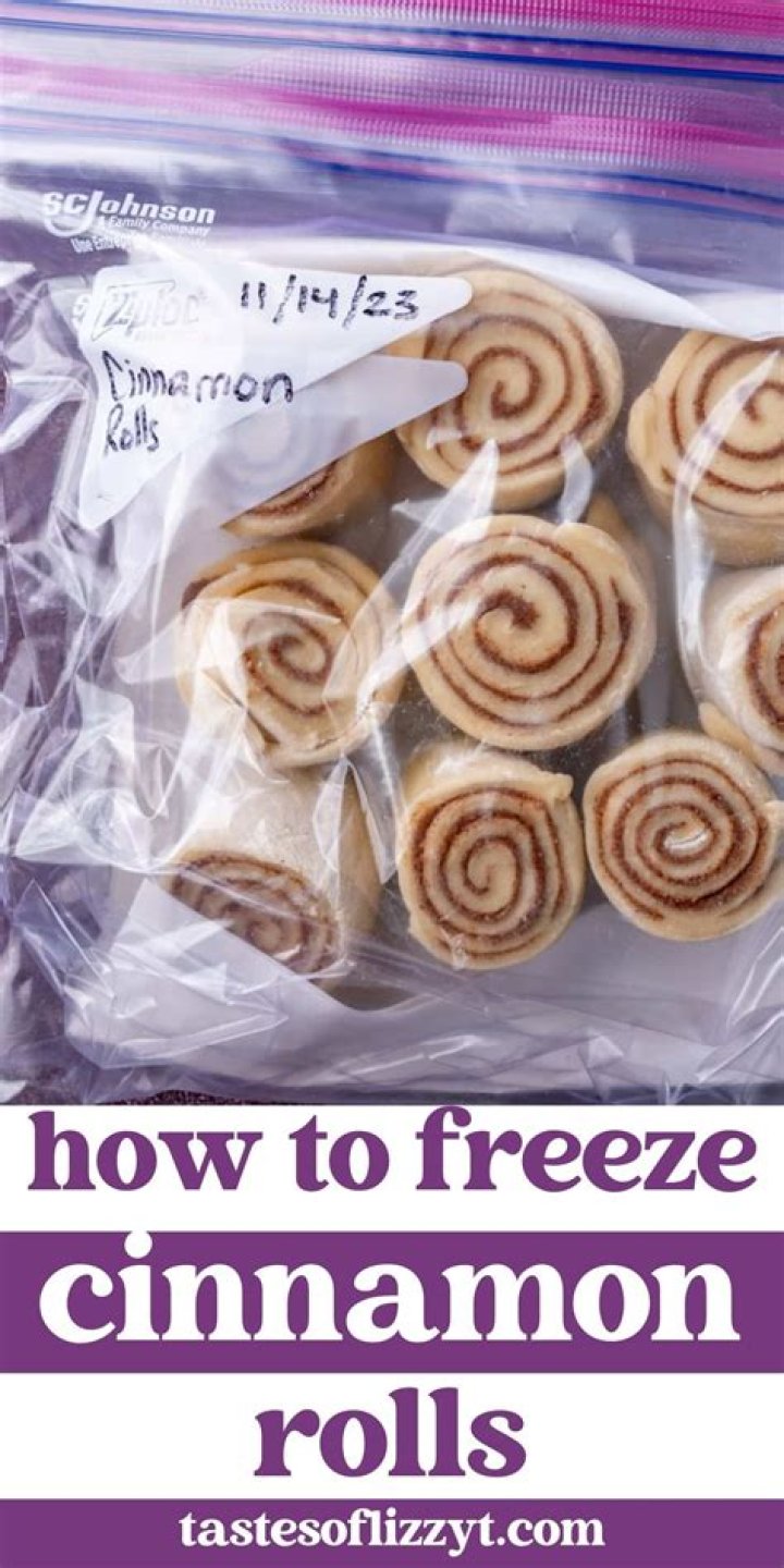 At what point can I freeze cinnamon rolls