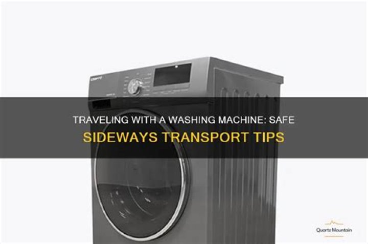 Can a washing machine be transported on its side