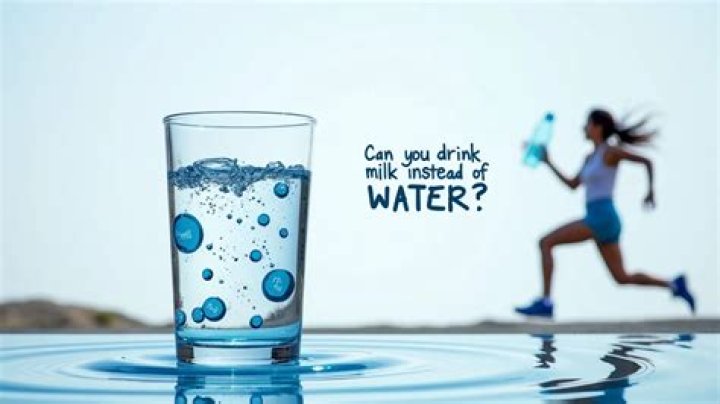 Can you just drink milk instead water
