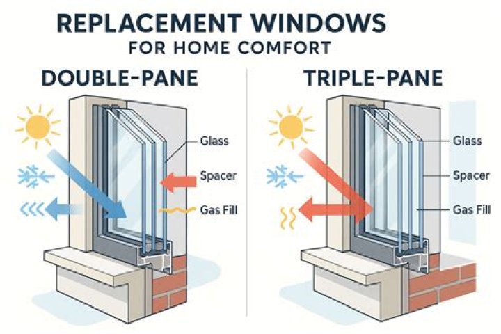How do double pane windows keep house insulated