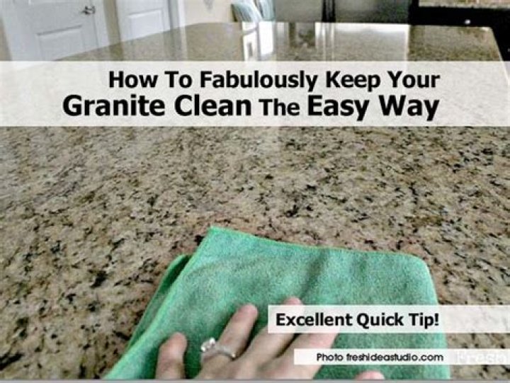 How do you clean a granite shower