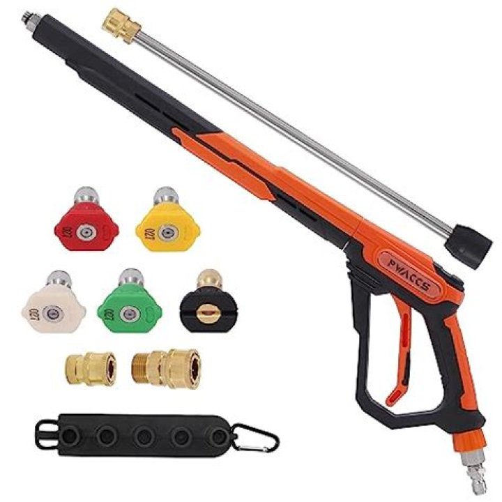 How does a pressure washer gun work