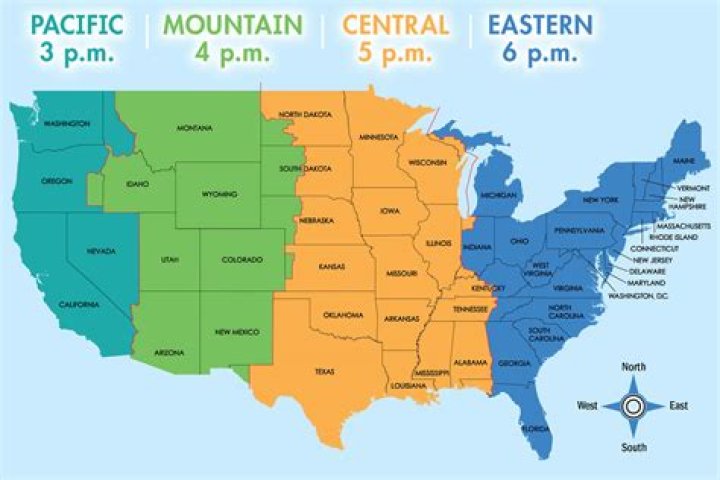 Is California 2 hours behind Colorado