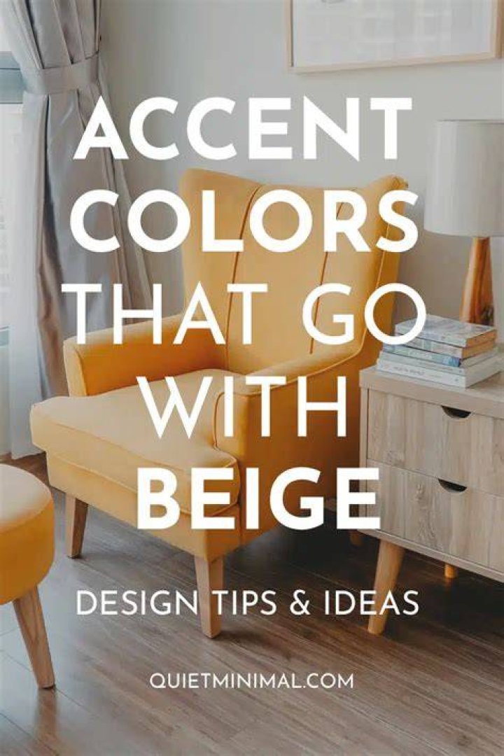 What color accent wall goes with beige