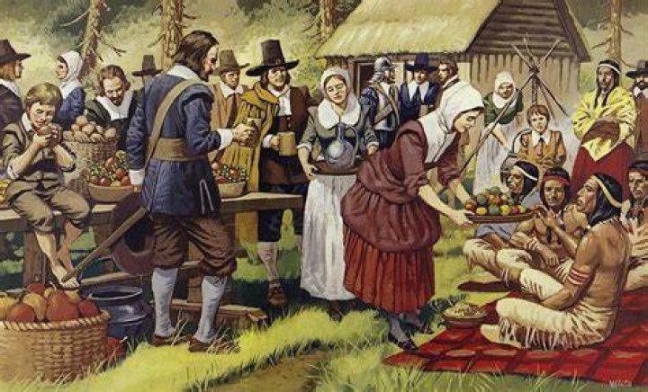 What did the Pilgrims have at the first Thanksgiving