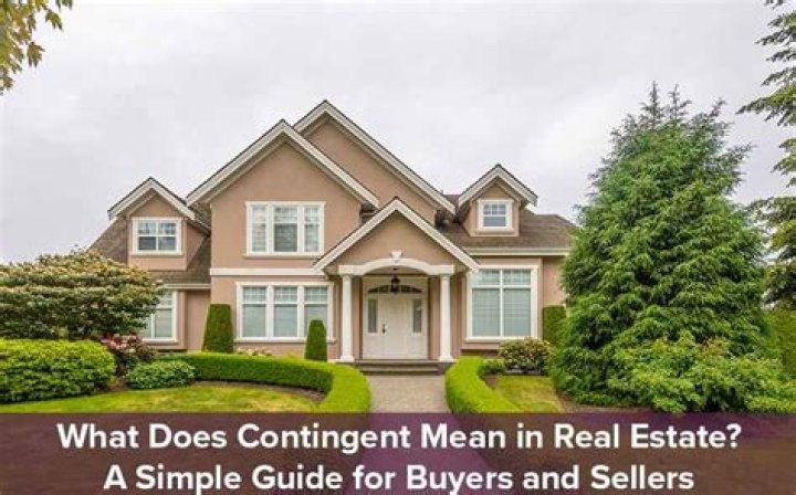 What does a house in contingent mean