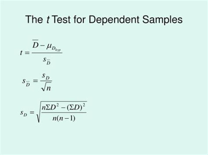What is a dependent samples t test