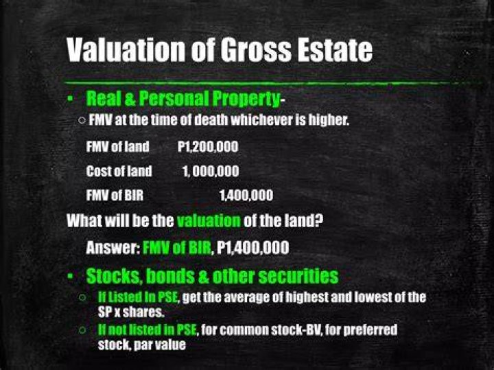 What is a gross estate