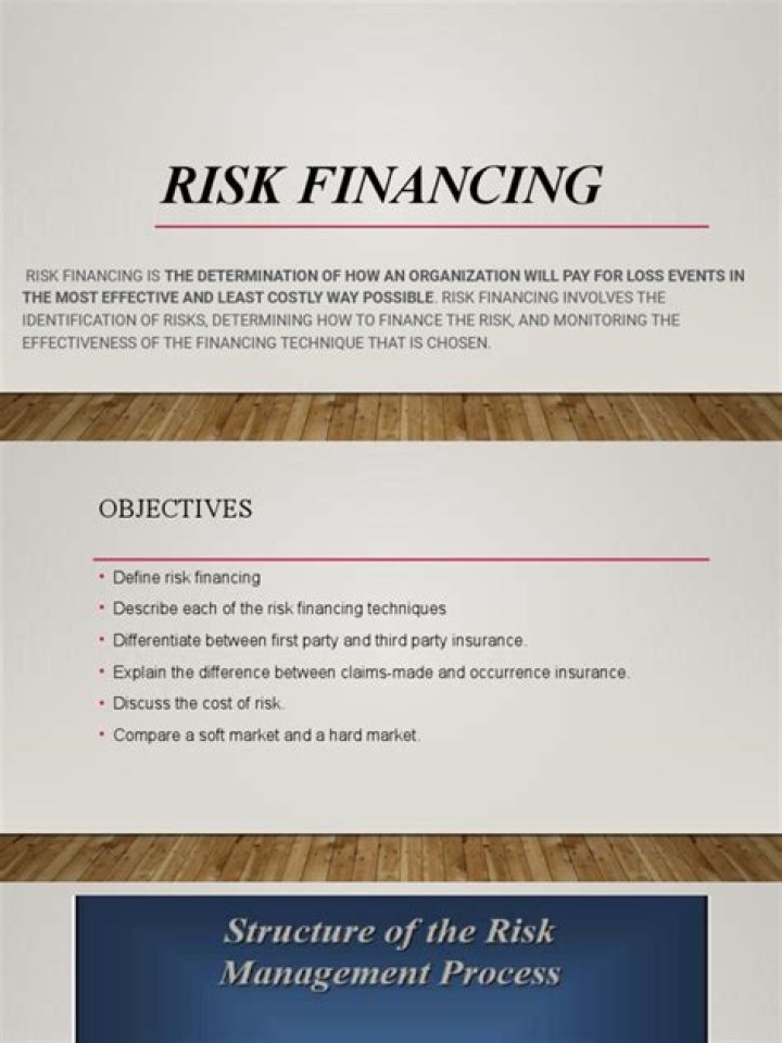 What is risk financing techniques