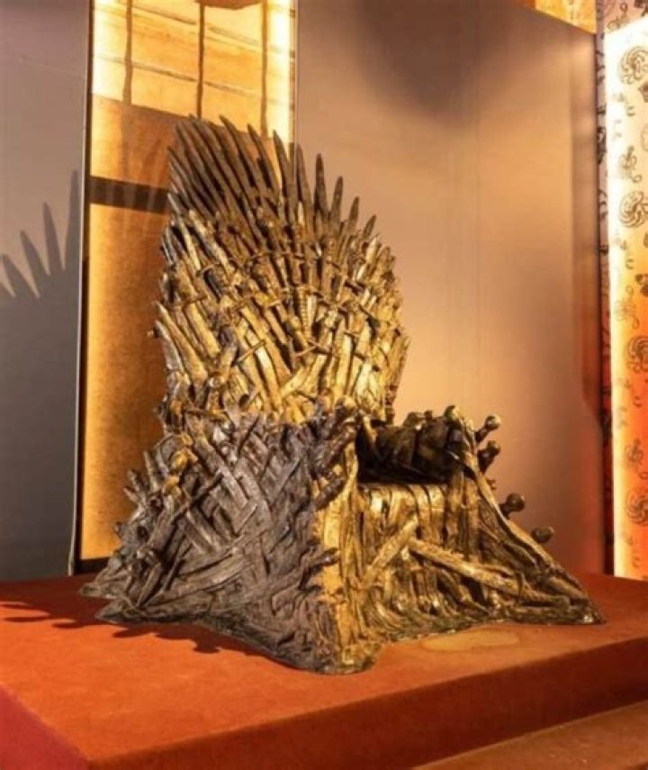 What is the Iron Throne prop made of