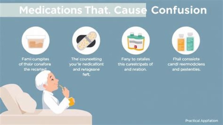 What medications cause confusion in the elderly