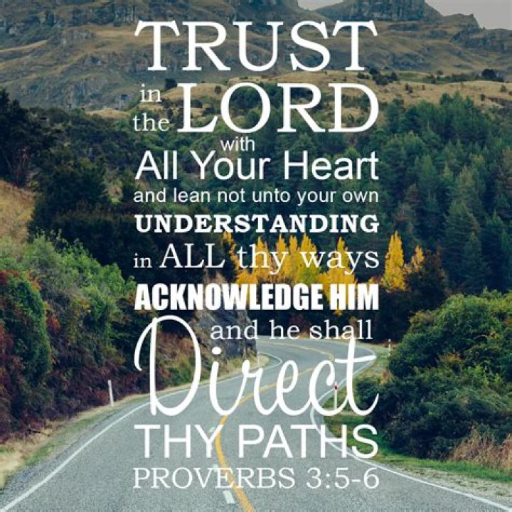 What Scripture is trust in the Lord
