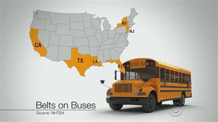 What states require seat belts on school buses