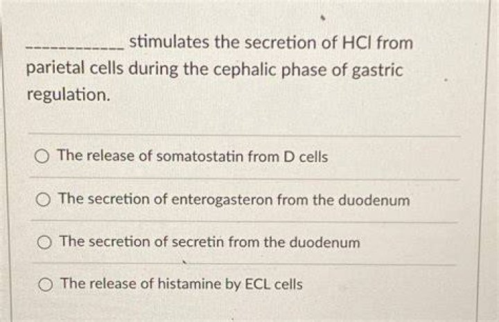 What stimulates HCl secretion