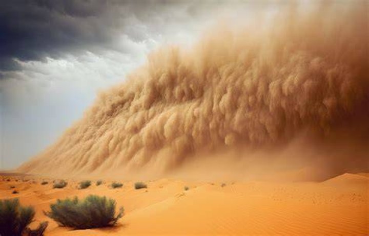 What storms are in the desert