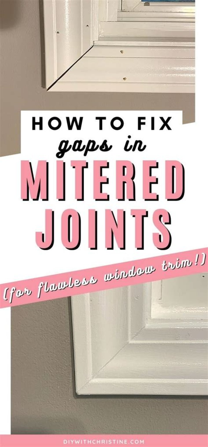 What to fill trim joints with