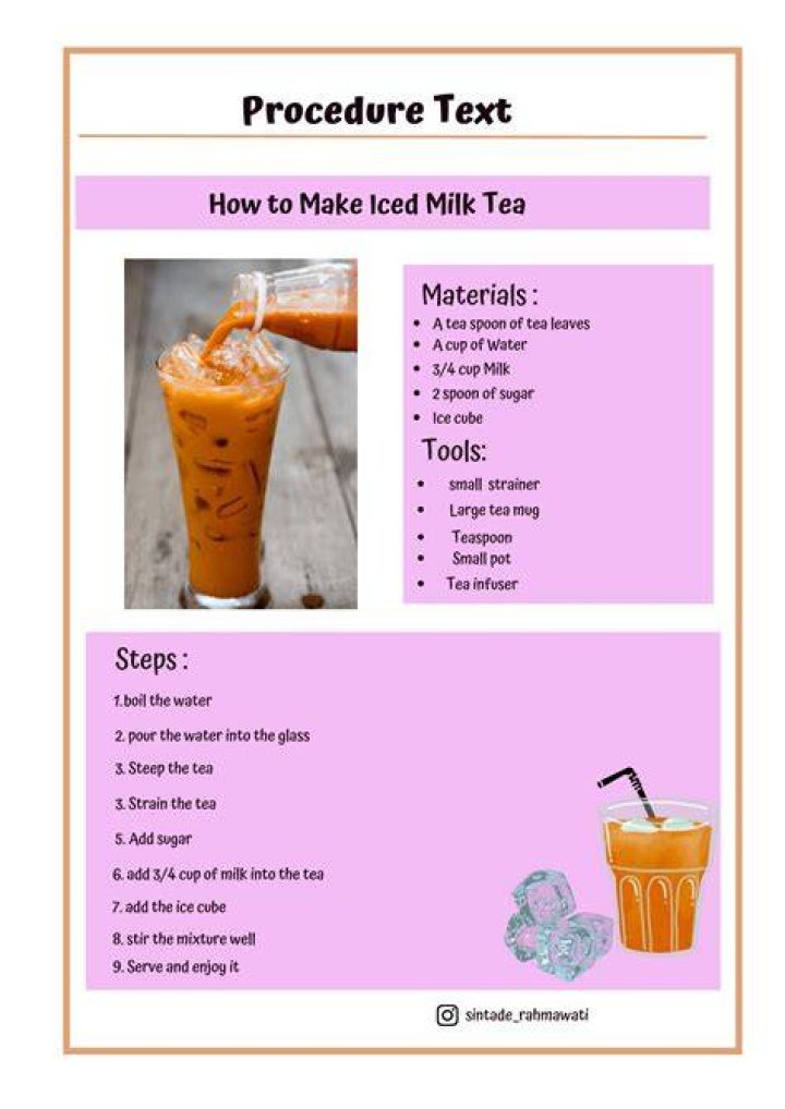 What type of text is a recipe