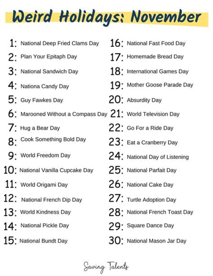 What weird holidays are today