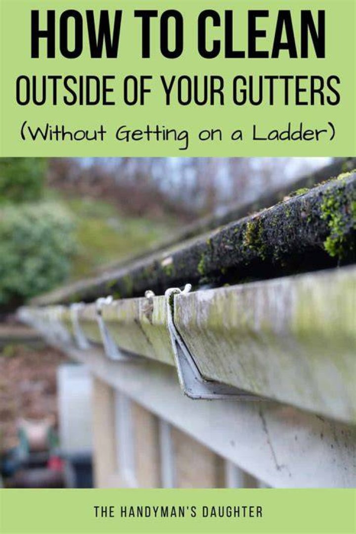 What will clean white gutters