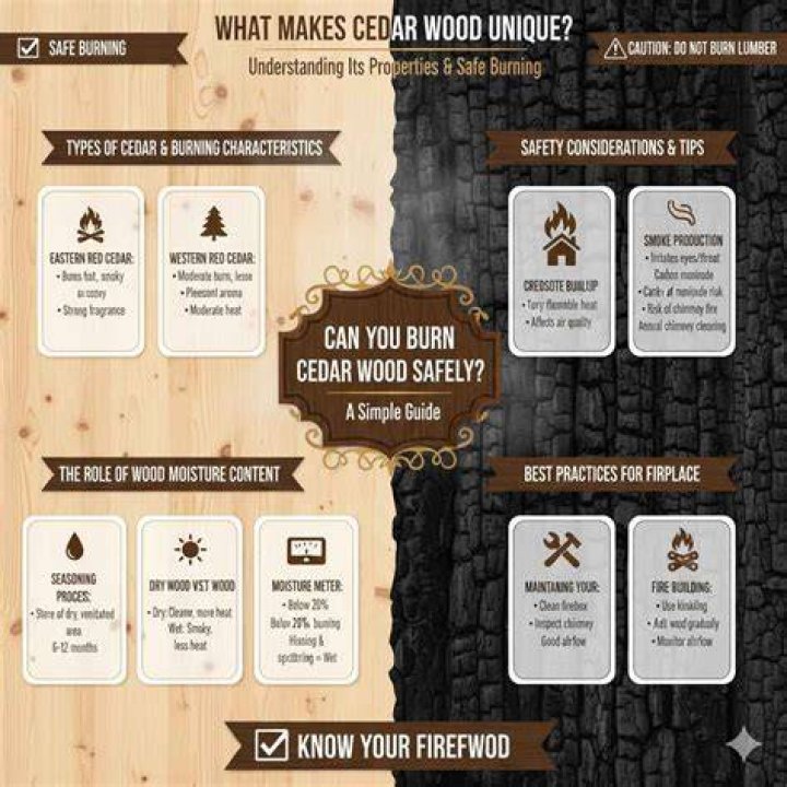 What wood can you burn inside
