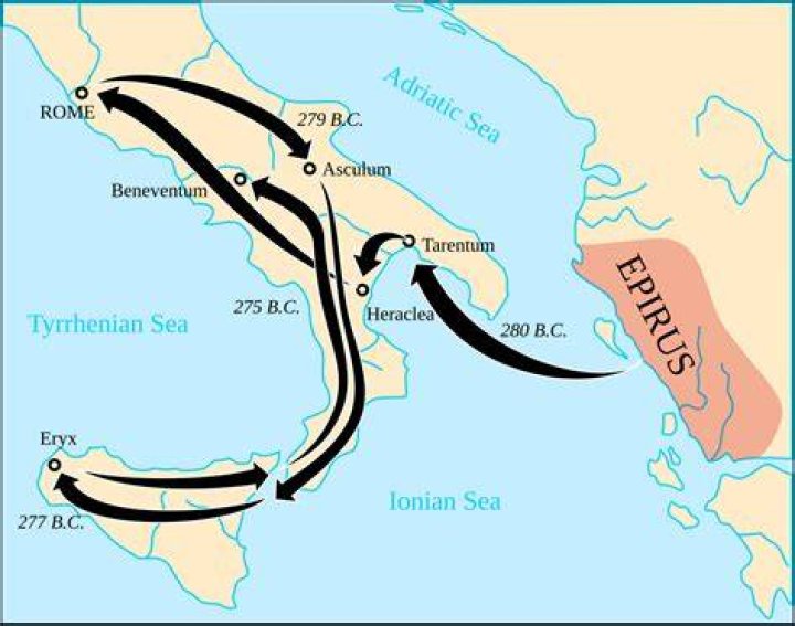 When did Pyrrhus invade Italy