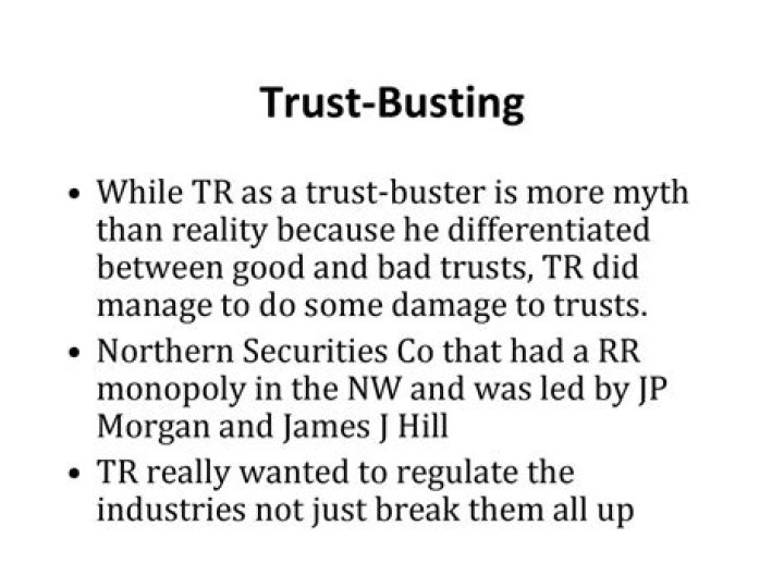 When did trust busting happen