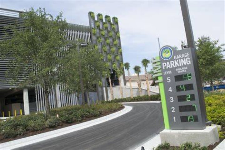 Which parking garage is Disney Springs