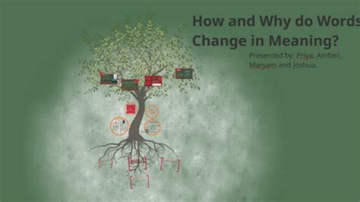 Why do words change meaning