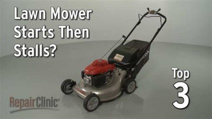 Why does my lawn mower start then cut out